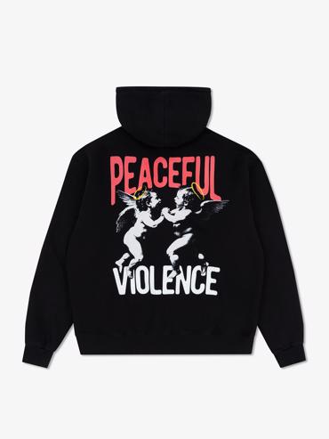 MANTO hoodie angels - black